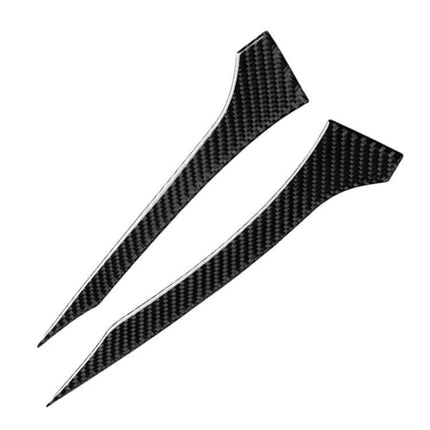 BMW Carbon Fiber Rearview Mirror Decorative Sticker - pair of slim carbon fiber trim decals for BMW G30 G11 interior enhancement