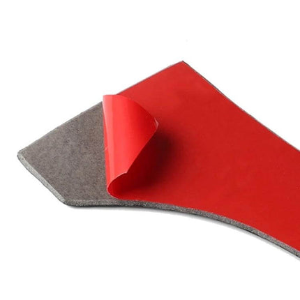 BMW Carbon Fiber Rearview Mirror Decorative Sticker close-up of red adhesive-backed carbon fiber trim for G30 G11 interior customization