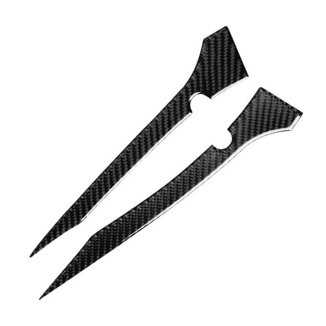 Carbon Fiber Decorative Stickers for BMW Rearview Mirrors - black carbon fiber mirror trim for G30 G11 models