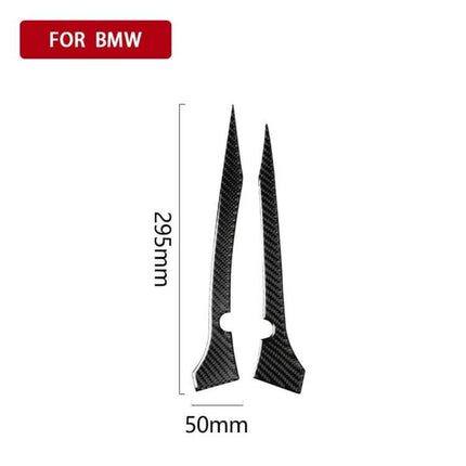 Carbon Fiber Decorative Stickers for BMW Rearview Mirrors - carbon fiber trim decals 295mm x 50mm for G30 G11 mirror customization