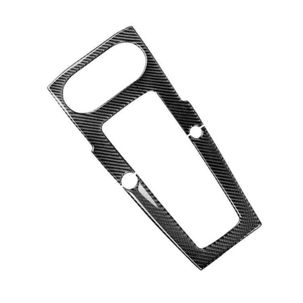 Audi A3 2014-2017 Carbon Fiber Gear Panel Decorative Sticker showing glossy carbon fiber finish for easy interior upgrade