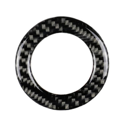 Carbon Fiber Steering Wheel Decorative Ring for Volkswagen Cars - glossy carbon fiber trim ring for VW interior upgrade