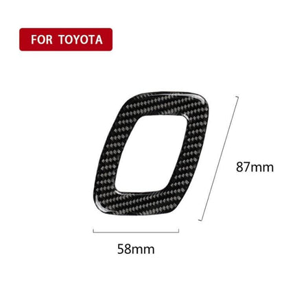 Carbon Fiber Decorative Sticker for Toyota Camry Seat Adjustment - carbon fiber seat adjustment panel trim 58x87mm