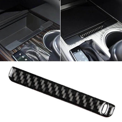 Carbon Fiber Decorative Sticker for Toyota Camry Storage Box Groove installed in 2018-2019 Camry center console storage groove