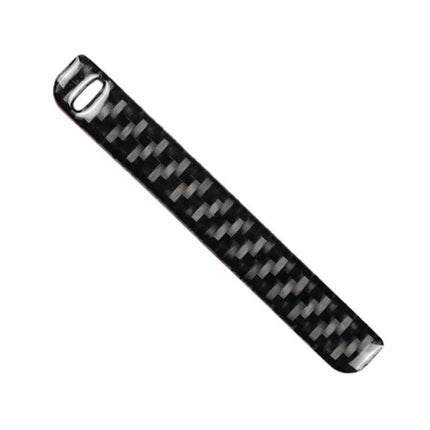 Carbon Fiber Decorative Sticker for Toyota Camry Storage Box Groove — black carbon fiber pattern trim for 2018-2019 Camry storage box groove