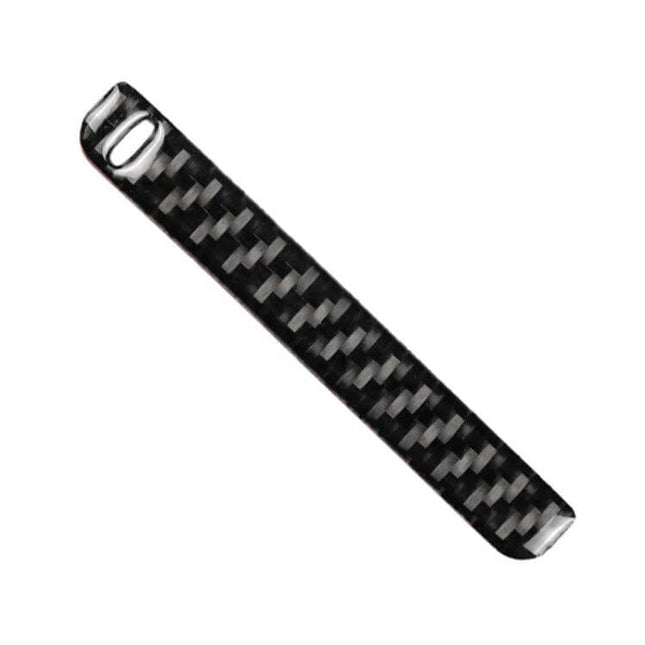 Carbon Fiber Decorative Sticker for Toyota Camry Storage Box Groove — black carbon fiber pattern trim for 2018-2019 Camry storage box groove