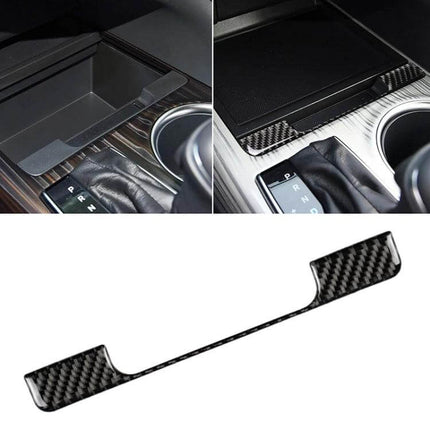 Carbon Fiber Decorative Sticker for Toyota Camry Storage Box - carbon fiber trim piece for 2018-2019 Camry center console, easy install, lightweight durable