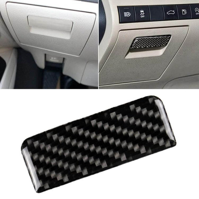 Carbon Fiber Decorative Sticker for Toyota Camry Handle - black carbon fiber textured door handle trim for 2018-2019 Camry