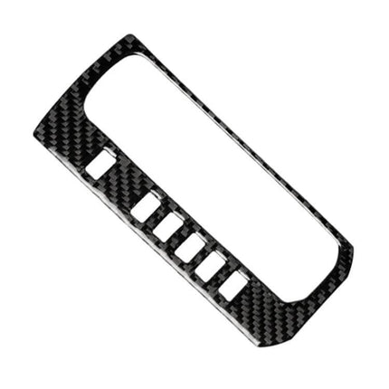 Carbon Fiber Gear Frame Sticker for Honda Civic 2016-2019 shown in black carbon fiber finish protecting and styling the gear area