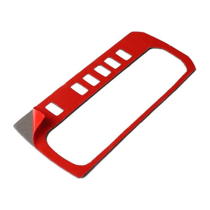 Carbon Fiber Gear Frame Sticker for Honda Civic 2016-2019 - red protective interior trim for gear area, peel-and-stick carbon fiber look