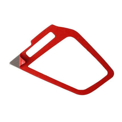 Carbon Fiber Right and Left Air Outlet Sticker for Honda Civic 2016-2019 - red adhesive trim piece for dashboard vent customization