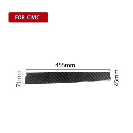 Carbon Fiber Decorative Sticker for Honda Civic Central Control 2016-2019 - carbon fiber trim 455x71x45mm