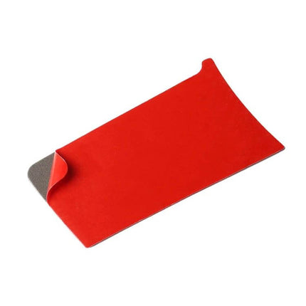 Carbon Fiber Decorative Sticker for Honda Civic 2016-2019 red peel-and-stick adhesive backing shown