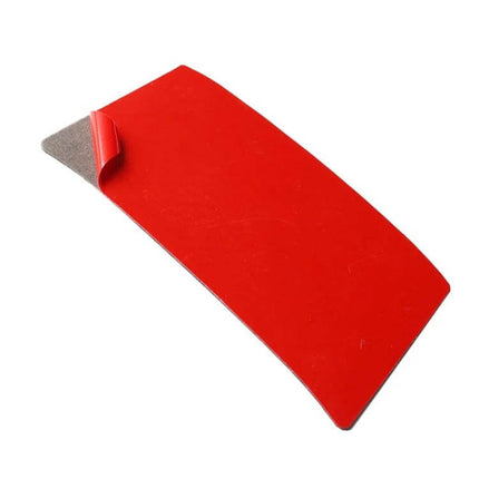 Carbon Fiber Decorative Rear Cover for Honda Civic 2016-2019 red adhesive backing installation tool shown