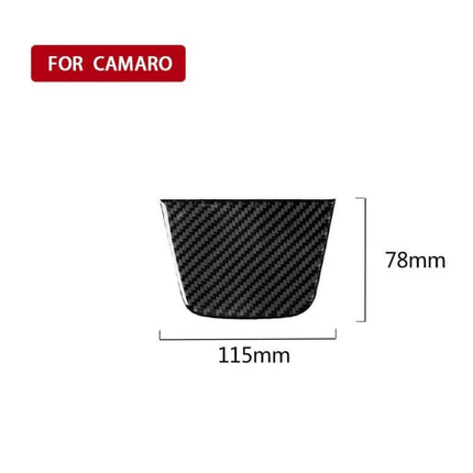 Carbon Fiber Dashboard Sticker for Chevrolet Camaro 2017-2019 - carbon fiber dash trim piece 115x78mm fit for Camaro 2017-2019