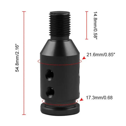 Aluminum Adapter for Car Gear Shift Knobs, 12x1.25 Thread