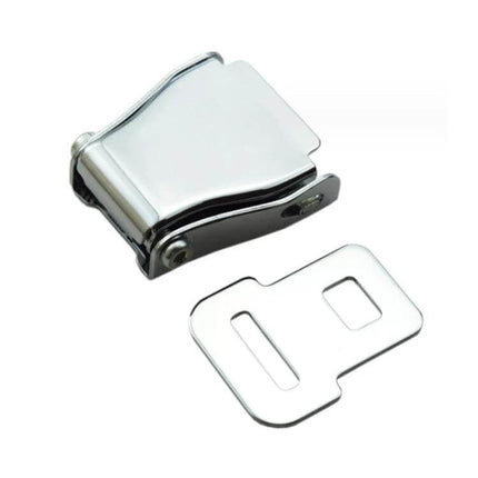 Aircraft-Style Seat Belt Buckle for Vehicles and Playgrounds chrome-plated 45# steel fast-release buckle for cars, buses and playground equipment