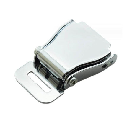 Aircraft-Style Seat Belt Buckle for Vehicles and Playgrounds - chrome plated heat-treated 45# steel buckle for cars, buses, playground equipment