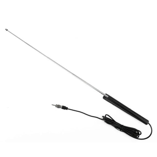 PS-92 Modified Car Antenna for FM and AM Radio Reception installed on vehicle roof with cable and connector for improved signal