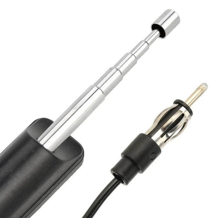 PS-92 Modified Car Antenna for FM and AM Radio Reception - telescopic antenna with plug for improved vehicle FM/AM signal