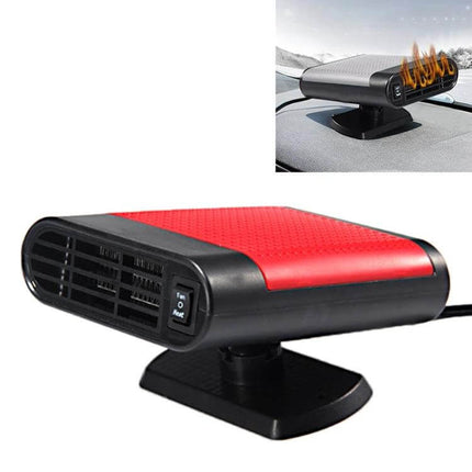 Car Heater and Defroster Fan for Windscreen Grey Everyday Use compact 24V 150W heater with 360-degree rotating bracket and 1.4m cable