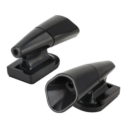 Deer Alert Ultrasonic Wind Powered Animal Repeller for Vehicles compact black wind-driven whistle for car and motorcycle mounting