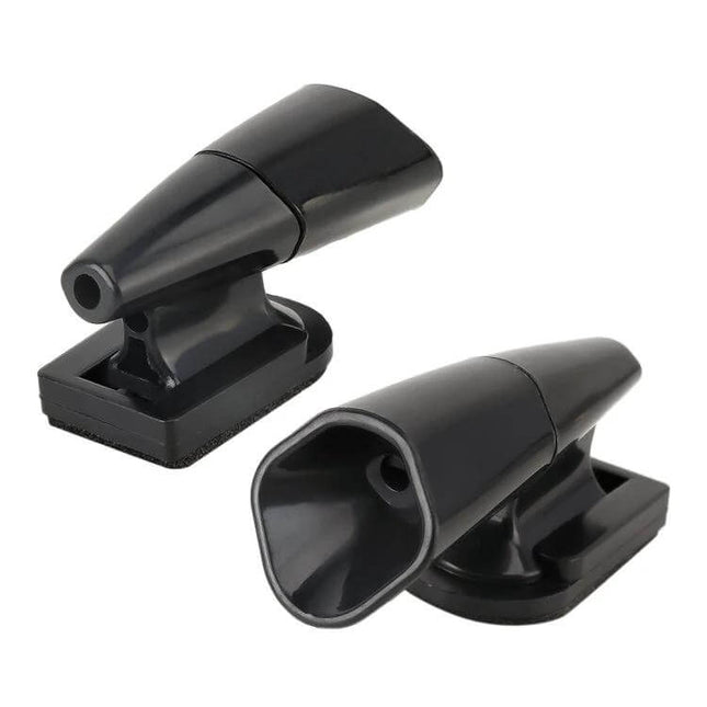 Deer Alert Ultrasonic Wind Powered Animal Repeller for Vehicles compact black wind-driven whistle for car and motorcycle mounting