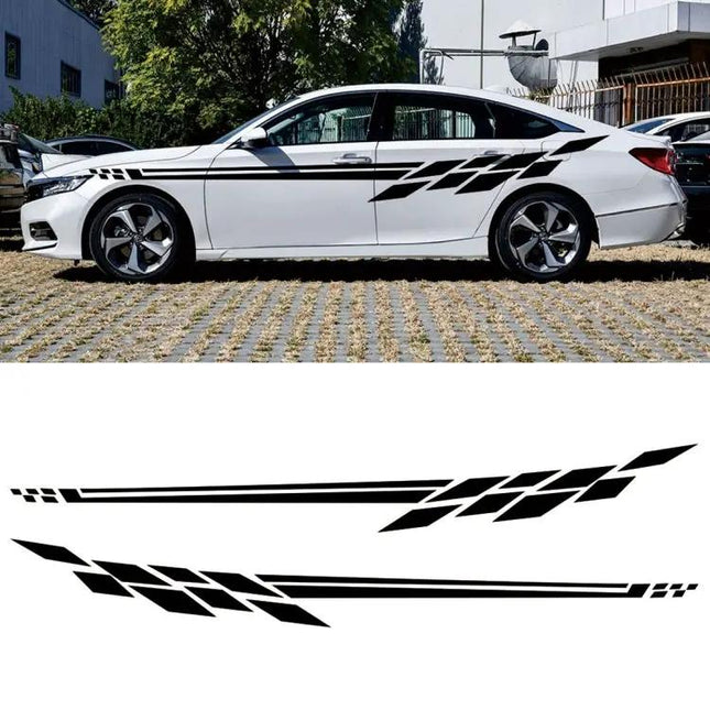 Autocollant décoratif à carreaux pour voiture, 350 x 25 cm