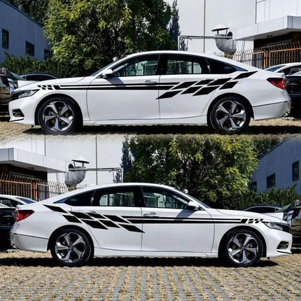 Plaid Car Decorative Sticker for Vehicle Styling, 350 x 25cm