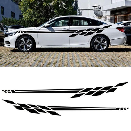 Plaid Car Decorative Sticker for Vehicle Styling, 350 x 25cm | Syndmart