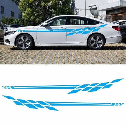 Plaid Car Decorative Sticker for Vehicle Styling, 350 x 25cm | Syndmart