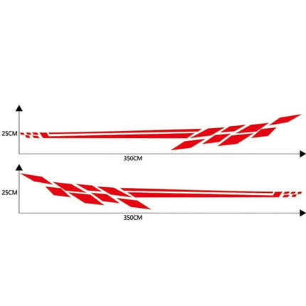Plaid Car Decorative Sticker for Vehicle Styling, 350 x 25cm | Syndmart