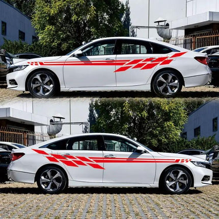 Plaid Car Decorative Sticker for Vehicle Styling, 350 x 25cm | Syndmart