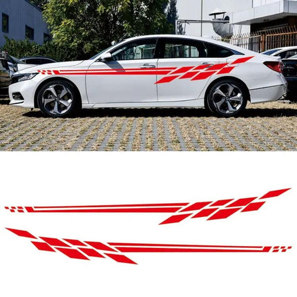 Plaid Car Decorative Sticker for Vehicle Styling, 350 x 25cm | Syndmart