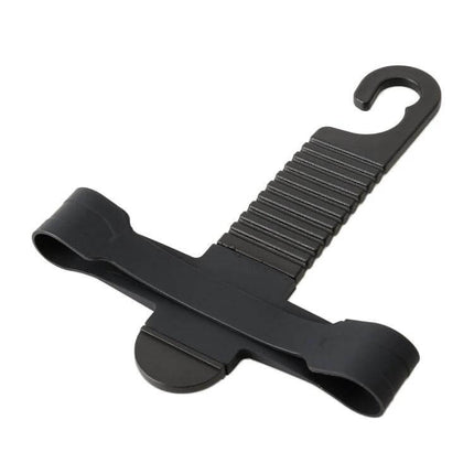 Practical Car Backseat Hook for Hanging Tissue Boxes in Vehicles - black silicone strap hook for securing tissue box to car headrest