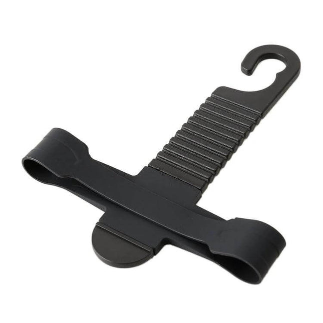 Practical Car Backseat Hook for Hanging Tissue Boxes in Vehicles - black silicone strap hook for securing tissue box to car headrest