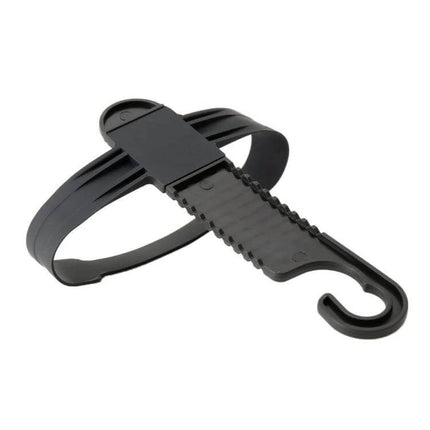 Practical Car Backseat Hook for Hanging Tissue Boxes in Vehicles - black silicone strap hook for car headrest