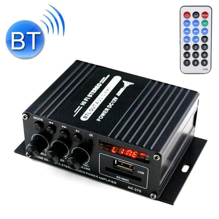 Bluetooth HiFi Amplifier For Home And Car Audio System compact dual-channel 12–14V Bluetooth stereo amp with USB SD and remote