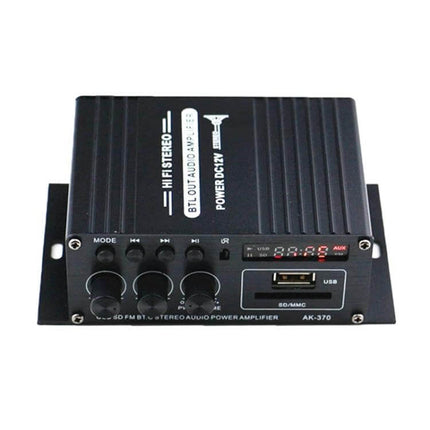 Bluetooth HiFi Amplifier For Home And Car Audio System compact dual-channel 12-14V Bluetooth stereo amp for car and bookshelf speakers