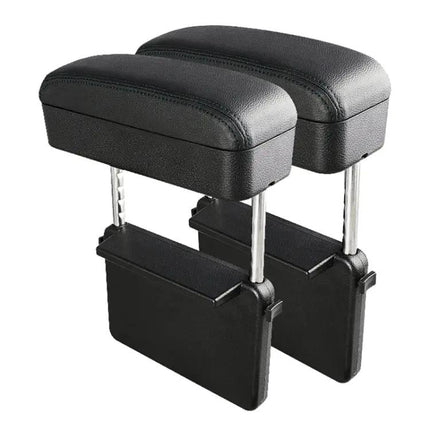 Universal Car Armrest Cushion with PU Leather and Storage