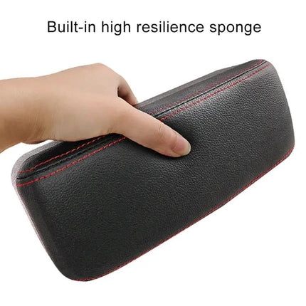Universal Car Armrest Cushion with PU Leather and Storage