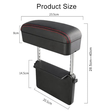 Universal Car Armrest Cushion with PU Leather and Storage