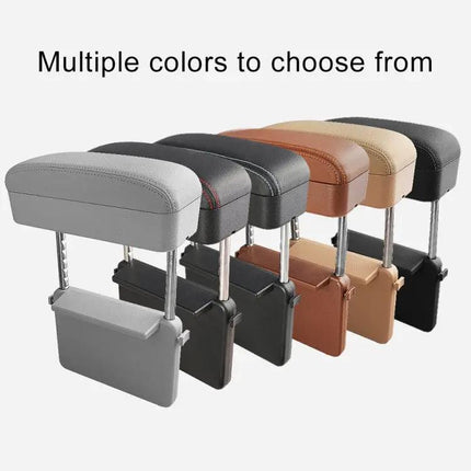 Universal Car Armrest Cushion with PU Leather and Storage