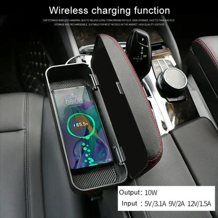 Comfortable PU Leather Car Armrest Cushion with Storage Box