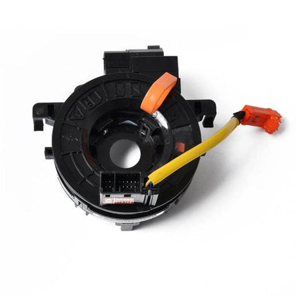 Clock Spring For Corolla And Yaris Steering Wheel Replacement - durable plastic/aluminum/copper clock spring with yellow airbag connector for Corolla 2007–2014 and Yaris 2010–2014