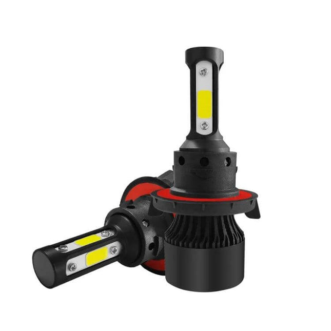 LED Headlight Pair For Cars, H13 Bulbs, Easy Fit And Durable - 6000K cold white plug-and-play pair, 2500lm 25W per bulb, universal car truck SUV RV fit