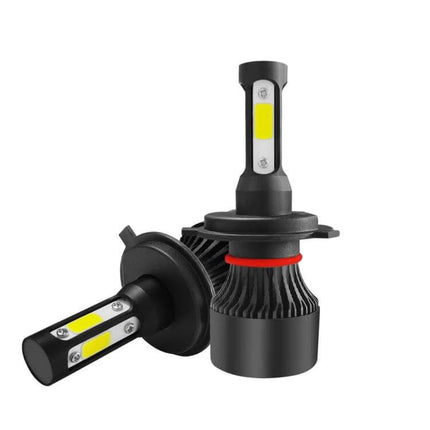 Car LED Headlights 2 Pack for Nighttime Driving Daily Use - 6000K plug-and-play LED bulbs with aluminum body and integrated radiator