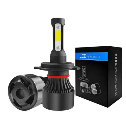 Car LED Headlights 2 Pack for Nighttime Driving Daily Use - 6000K cool-white plug-and-play LED headlight bulbs with aluminum heat sink