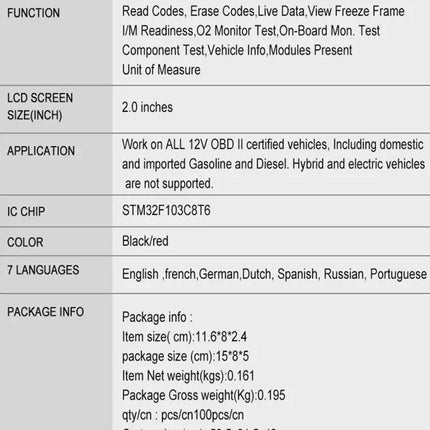 Konnwei OBD2 Diagnostic Tool for Daily Car Maintenance