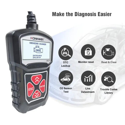 Konnwei OBD2 Diagnostic Tool for Daily Car Maintenance